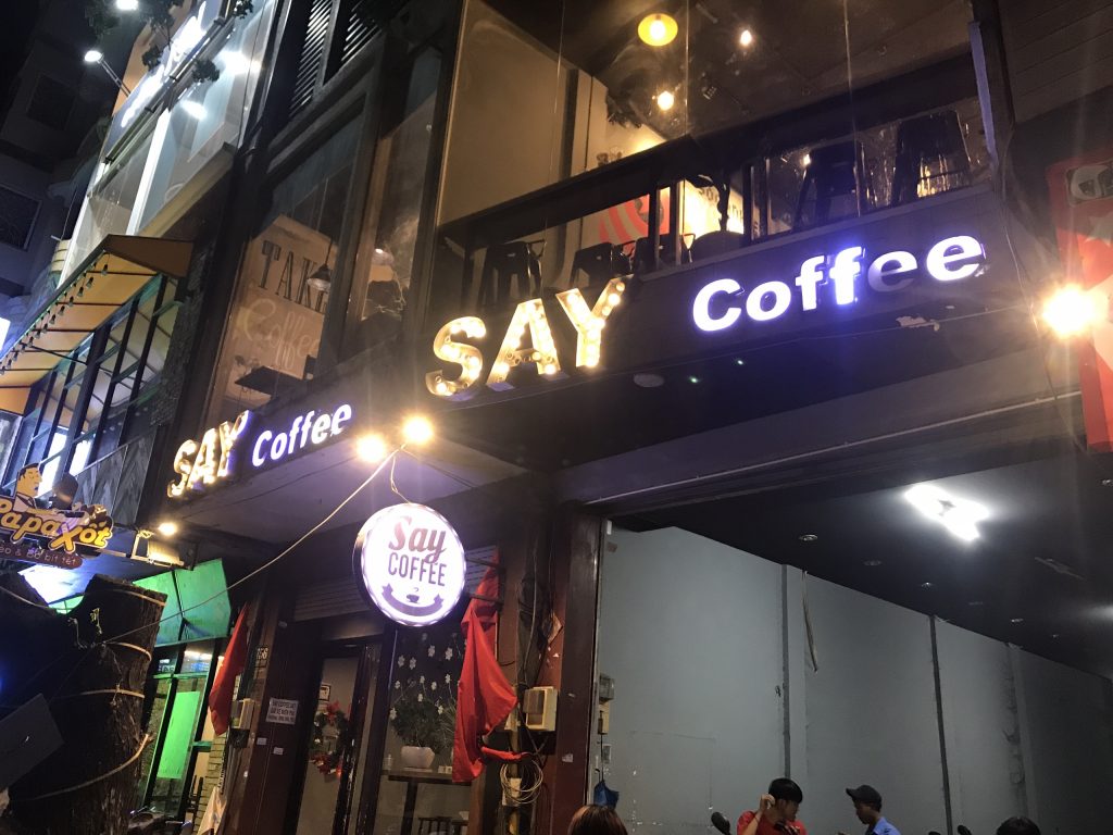 Mat tien qua cafe 24h Say Coffee